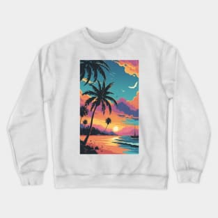 Sunset at the beach Crewneck Sweatshirt